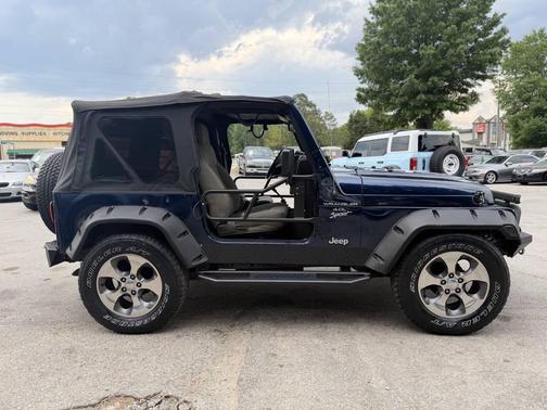 Blue 2004 Jeep Wrangler Sport