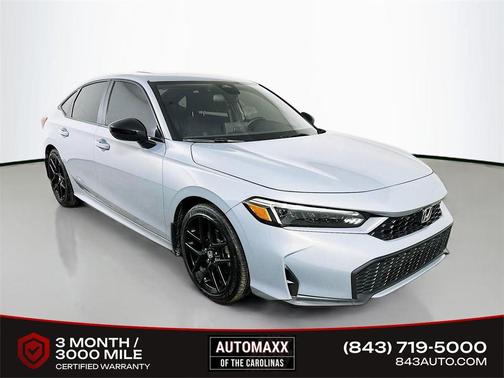 Urban Gray Pearl 2025 Honda Civic Hybrid Sport