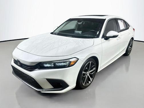 Platinum White Pearl 2024 Honda Civic Touring