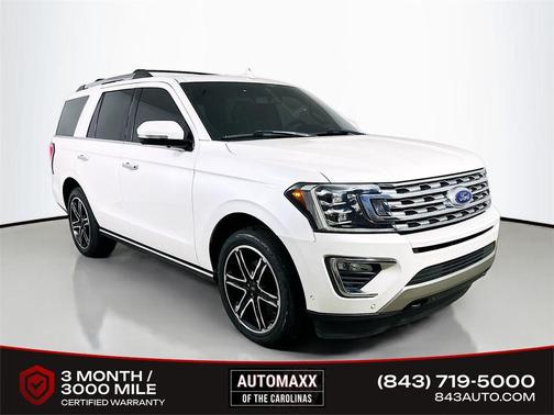 White Platinum Metallic Tri-Coat 2019 Ford Expedition Limited