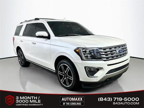 White Platinum Metallic Tri-Coat 2019 Ford Expedition Limited