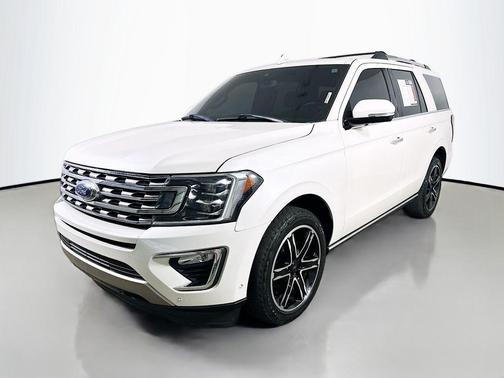 White Platinum Metallic Tri-Coat 2019 Ford Expedition Limited