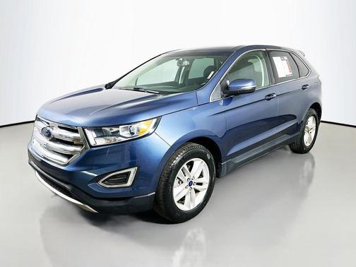 Blue 2018 Ford Edge SEL