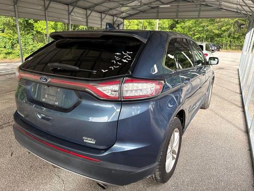 Blue 2018 Ford Edge SEL