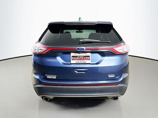 Blue 2018 Ford Edge SEL