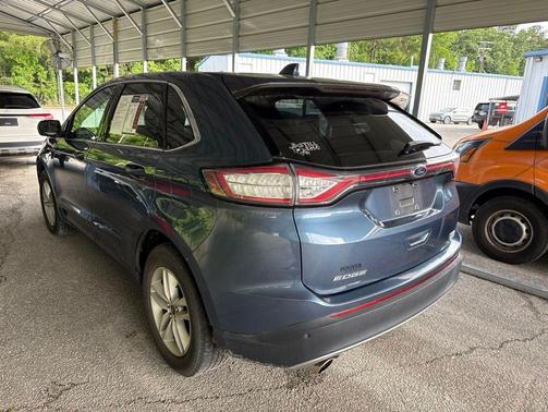 Blue 2018 Ford Edge SEL