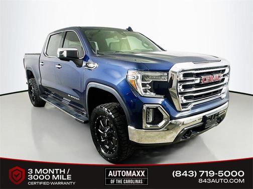 Pacific Blue Metallic 2021 GMC Sierra 1500 SLT