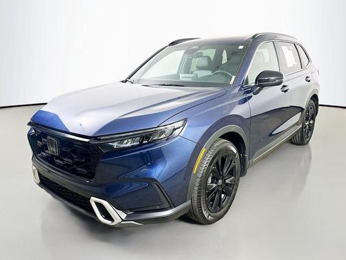 Blue 2025 Honda CR-V Hybrid Sport Touring AWD