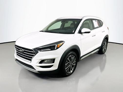 White Cream 2021 Hyundai TUCSON Limited