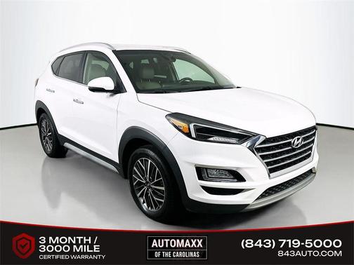 White Cream 2021 Hyundai TUCSON Limited