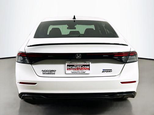 Platinum White Pearl 2025 Honda Accord Hybrid Sport-L