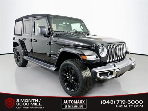 Black Clearcoat 2021 Jeep Wrangler Unlimited 4xe Sahara
