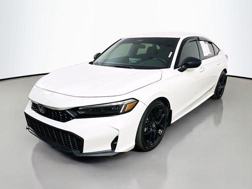 Platinum White 2025 Honda Civic Sport