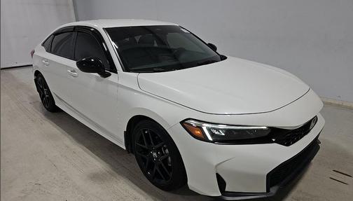 Platinum White 2025 Honda Civic Sport