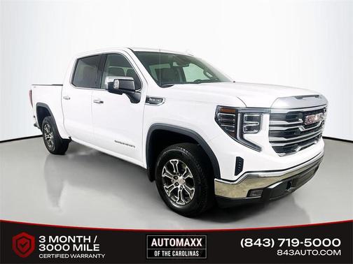Summit White 2025 GMC Sierra 1500 SLT