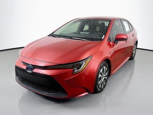 Barcelona Red Metallic 2021 Toyota Corolla Hybrid LE