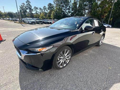 Jet Black Mica 2025 Mazda Mazda3 FWD w/Preferred Package