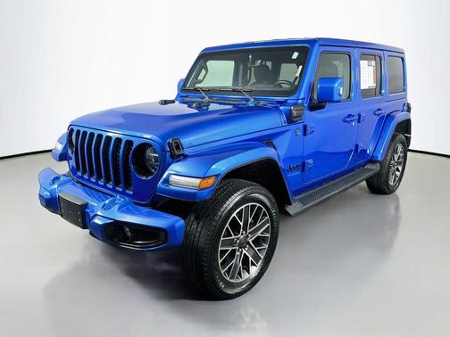 Hydro Blue Pearlcoat 2022 Jeep Wrangler Unlimited 4xe Sahara High Altitude
