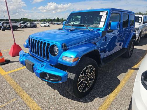 Hydro Blue Pearlcoat 2022 Jeep Wrangler Unlimited 4xe Sahara High Altitude