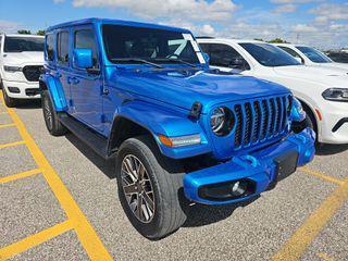 Hydro Blue Pearlcoat 2022 Jeep Wrangler Unlimited 4xe Sahara High Altitude