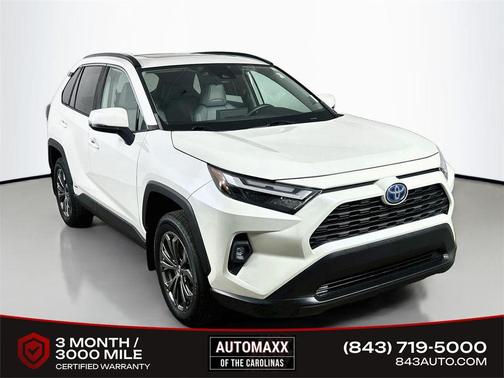 Blizzard Pearl 2022 Toyota RAV4 Hybrid XLE Premium
