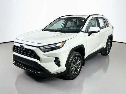 Blizzard Pearl 2022 Toyota RAV4 Hybrid XLE Premium