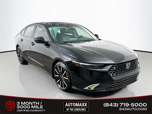Crystal Black Pearl 2023 Honda Accord Hybrid Touring
