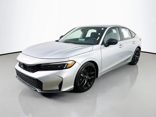 Solar Silver Metallic 2025 Honda Civic Sport