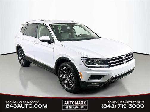 White Silver 2018 Volkswagen Tiguan 2.0T SEL