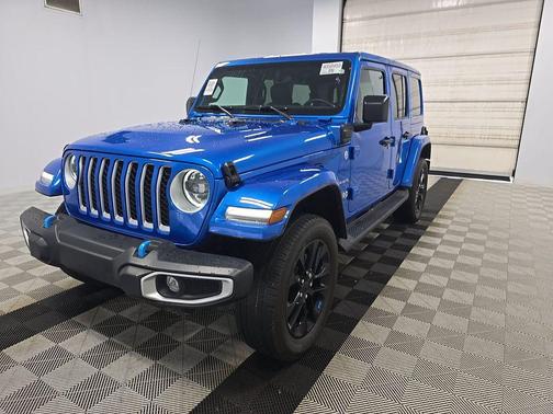 Hydro Blue Pearlcoat 2023 Jeep Wrangler 4xe Sahara