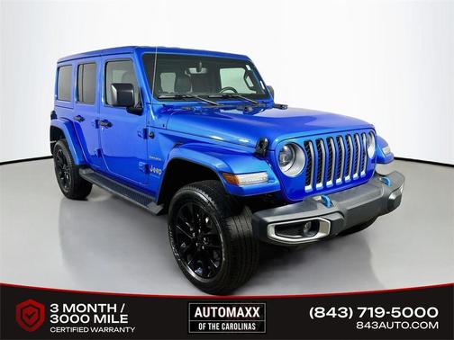 Hydro Blue Pearlcoat 2023 Jeep Wrangler 4xe Sahara