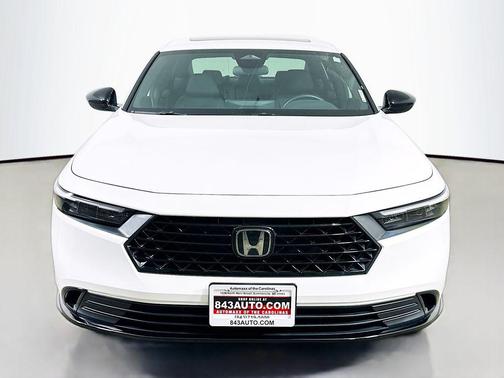Platinum White Pearl 2025 Honda Accord Hybrid Sport-L