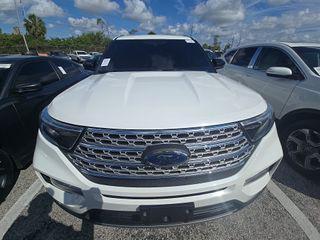 Star White Metallic Tri-Coat 2023 Ford Explorer Limited