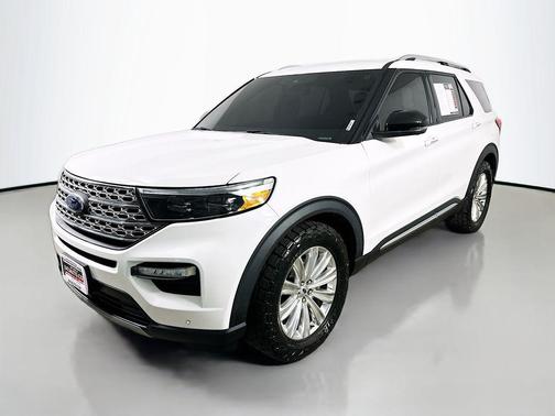 Star White Metallic Tri-Coat 2023 Ford Explorer Limited