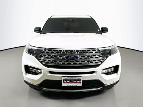 Star White Metallic Tri-Coat 2023 Ford Explorer Limited