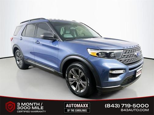 Infinite Blue Metallic Tinted Clearcoat 2021 Ford Explorer XLT