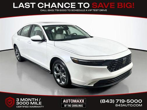 Platinum White Pearl 2024 Honda Accord EX