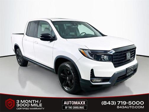 Platinum White Pearl 2023 Honda Ridgeline Black