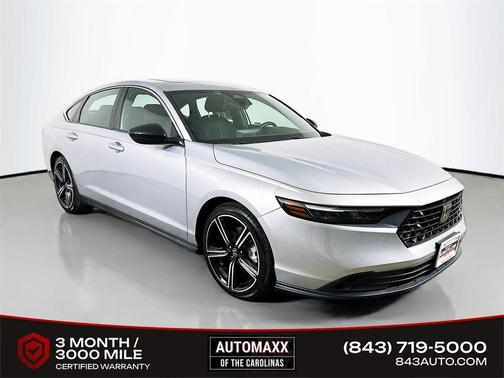Solar Silver Metallic 2024 Honda Accord Hybrid Sport