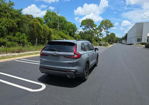Gray 2025 Honda CR-V Hybrid Sport FWD