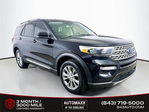 Agate Black Metallic 2021 Ford Explorer Limited