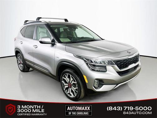Steel Gray 2021 Kia Seltos SX Turbo
