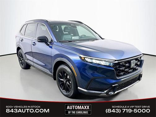 Blue 2025 Honda CR-V Hybrid Sport AWD