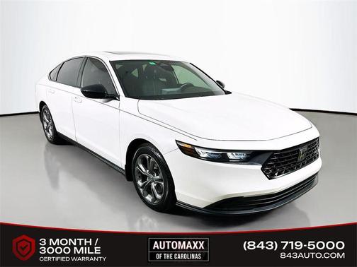 Platinum White Pearl 2024 Honda Accord Hybrid Sport