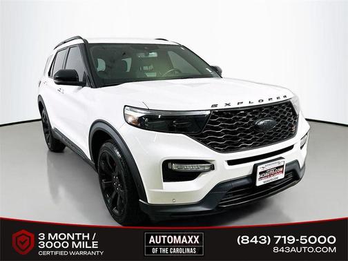 Star White Metallic Tri-Coat 2020 Ford Explorer ST