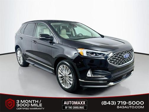 Agate Black Metallic 2024 Ford Edge Titanium