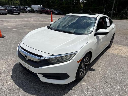 White 2017 Honda Civic EX