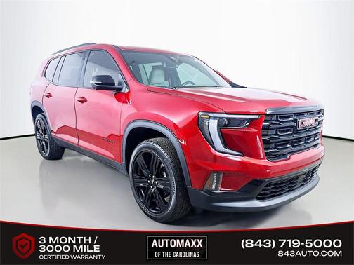 Volcanic Red Tintcoat 2024 GMC Acadia FWD Elevation