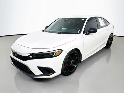 Platinum White Pearl 2024 Honda Civic Sport