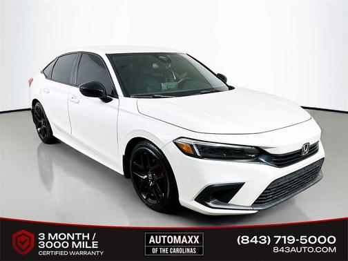Platinum White Pearl 2024 Honda Civic Sport